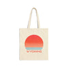 Wyoming Cotton Canvas Wyoming Tote Bag - Retro 80s