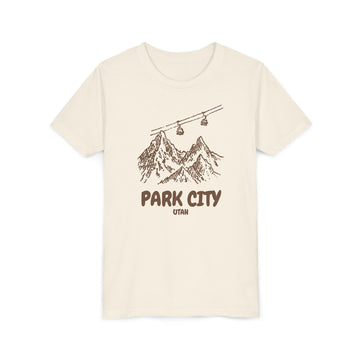 Park City, Utah Youth T-Shirt — Vintage Gondola Ski Mountain Tee