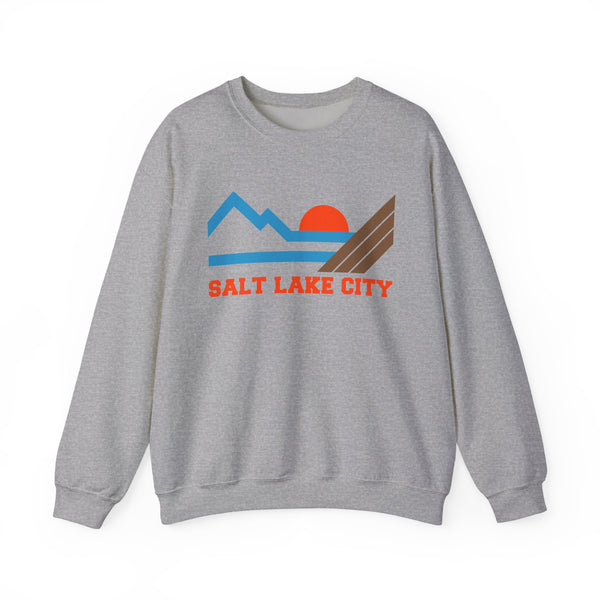 Salt Lake City, Utah Sweatshirt - Mountain Salt Lake City Crewneck Sweatshirt