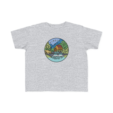 Buy heather Virginia Toddler T-Shirt - Unisex Toddler Virginia Shirt