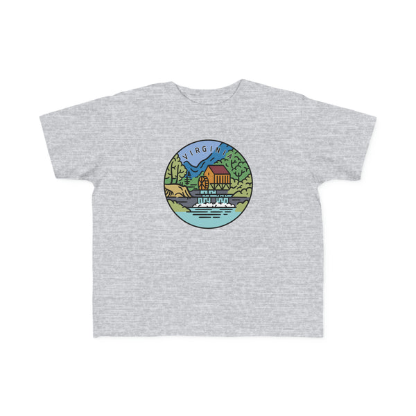 Virginia Toddler T-Shirt - Unisex Toddler Virginia Shirt