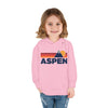 Aspen, Colorado Toddler Hoodie - Unisex Mountain Aspen Pullover Sweatshirt, Kids Hooded Jumper, Colorado Souvenir