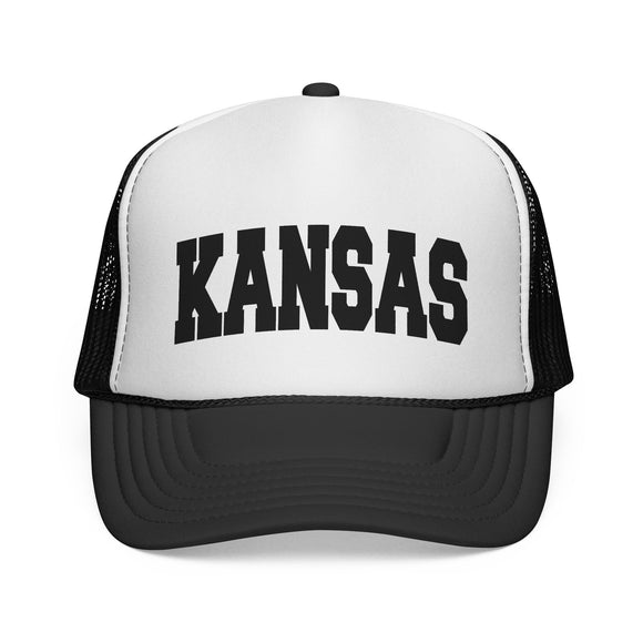 Kansas Retro Collegiate Style Trucker Hat