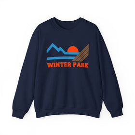 Buy navy Winter Park, Colorado Sweatshirt - Mountain Winter Park Crewneck Sweatshirt