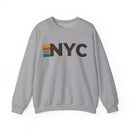 New York City, New York NYC Retro Stripe Sweatshirt-3