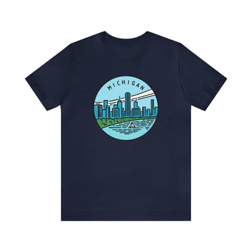 Buy navy Michigan T-Shirt - Unisex Michigan Shirt