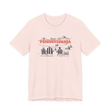 Buy soft-pink Pennsylvania Après-ski T-Shirt - Vintage Mountain Graphic Tee