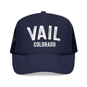 Buy dark-navy Vail, Colorado Trucker Hat - Vail Cap
