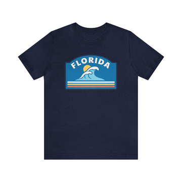 Buy navy Florida T-Shirt - Unisex Florida Shirt - Wave Arch