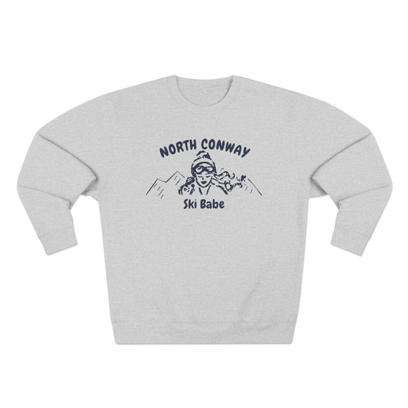 Premium North Conway, New Hampshire Ski Babe Sweatshirt