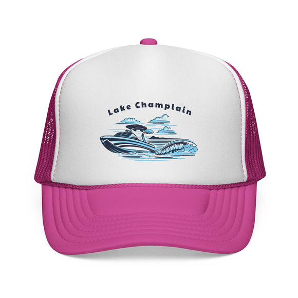 Lake Champlain Wakeboard Boat Trucker Hat