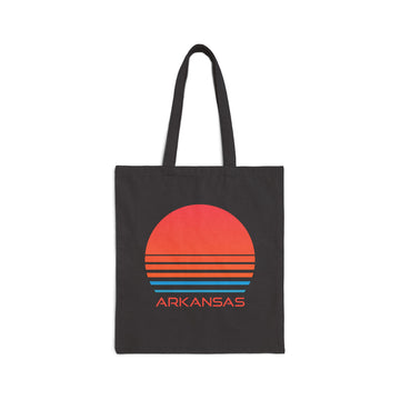 Arkansas Cotton Canvas Arkansas Tote Bag - Retro 80s - 0