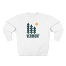 Premium Vermont Pine Tree Graphic Sweatshirt — Retro Nature Crewneck-2
