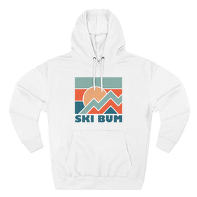 Ski Bum Hoodie - Retro Mountain Unisex Sweatshirt - 0