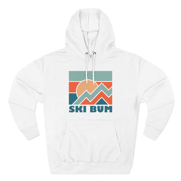 Ski Bum Hoodie - Retro Mountain Unisex Sweatshirt - 0