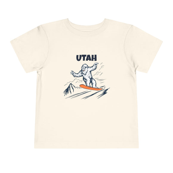 Utah Yeti Snowboard Toddler Tee