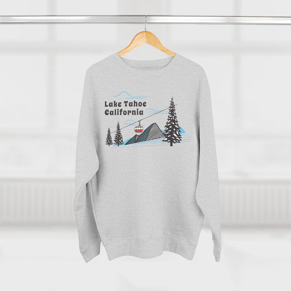 Premium Lake Tahoe, California Sweatshirt Unisex Crewneck, Premium Sweatshirt, Crewneck Jumper, Ski Resort Apparel