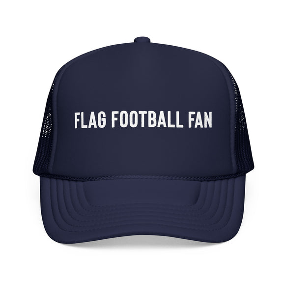 Flag Football Fan Trucker Hat - Foam Flag Football Fan Cap