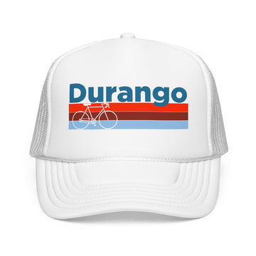 Buy white Durango, Colorado Trucker Hat - Foam Durango Bike Cap