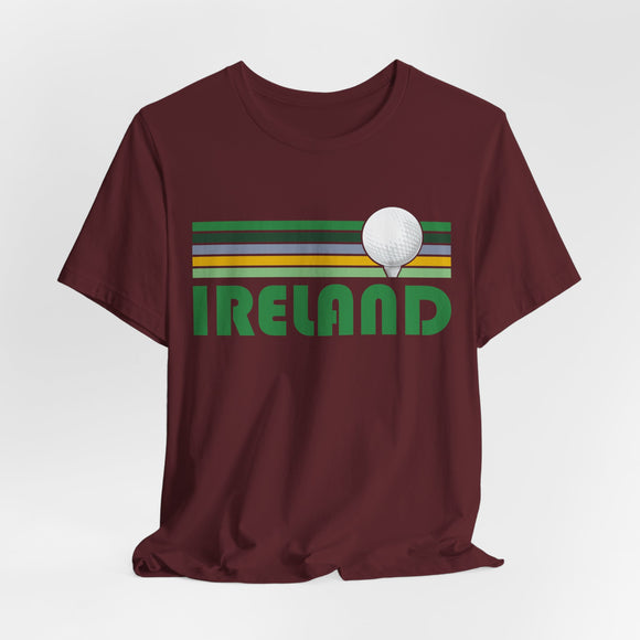 Golf Ireland T-Shirt - Retro Golf Unisex Ireland Shirt