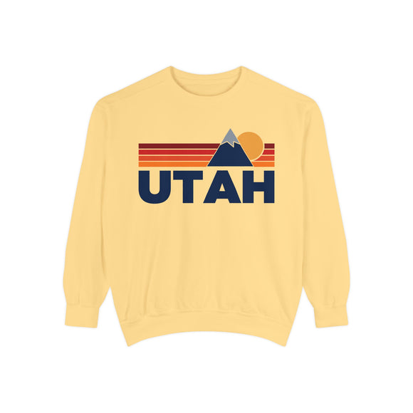 Utah Mountain Stripes Sweatshirt | Comfort Colors - 100% Cotton