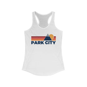 Park City, Utah Women's Racerback Tank Top - Mountain Lover Sleeveless Shirt, Women's Park City Hiking Tank