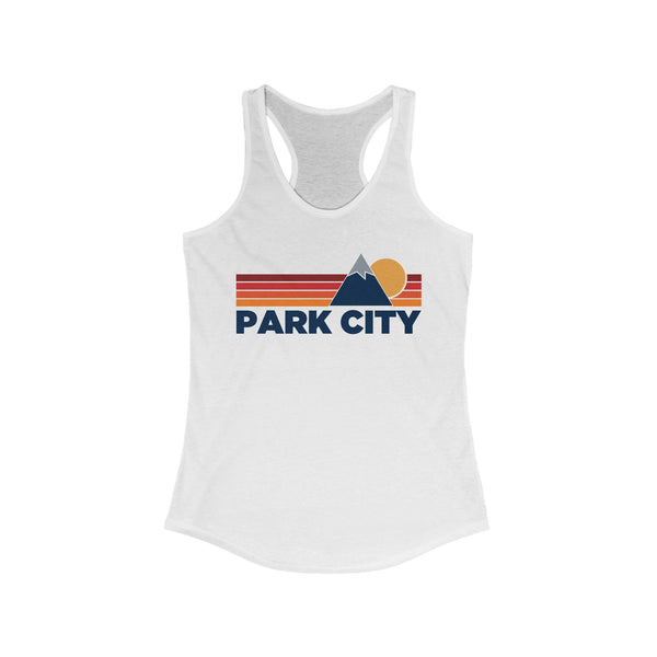 Park City, Utah Women's Racerback Tank Top - Mountain Lover Sleeveless Shirt, Women's Park City Hiking Tank