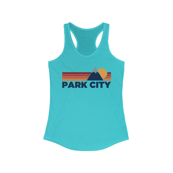 Park City, Utah Women's Racerback Tank Top - Mountain Lover Sleeveless Shirt, Women's Park City Hiking Tank