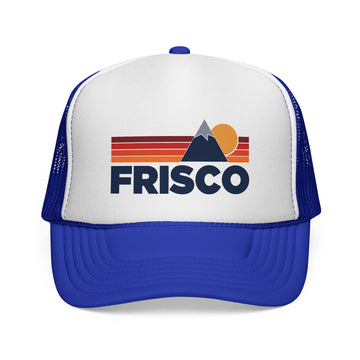 Buy royal Frisco, Colorado Retro Mountains Trucker Hat - Vintage Style Frisco Cap