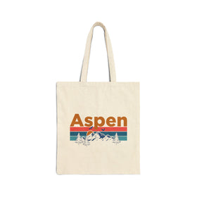 Aspen, Colorado Tote Bag - Cotton Canvas Aspen Bag