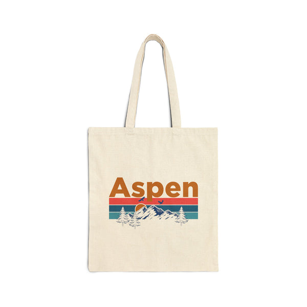 Aspen, Colorado Tote Bag - Cotton Canvas Aspen Bag