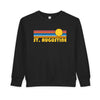 St Augustine, Florida Toddler Sweatshirt - Retro Sun St Augustine Toddler Crewneck Sweatshirt