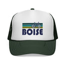 Boise, Idaho Retro Bike Trucker Hat - Vintage Style Boise Cap-3