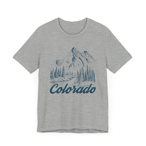 Colorado Graphic Tee - Mountain Illustration Colorado T Shirt
