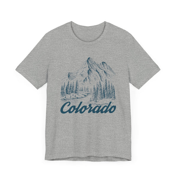 Colorado Graphic Tee - Mountain Illustration Colorado T Shirt