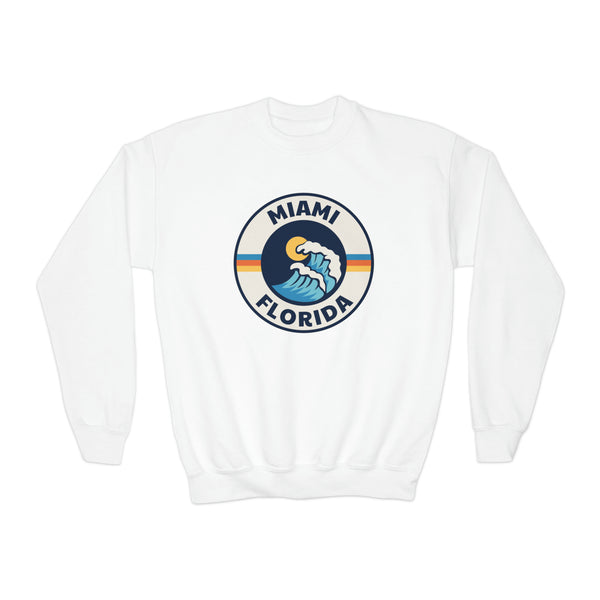 Miami, Florida Youth Sweatshirt - Unisex Kid's Miami Crewneck Sweatshirt
