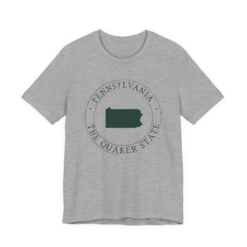 Buy athletic-heather Pennsylvania T-Shirt — State Graphic Tee