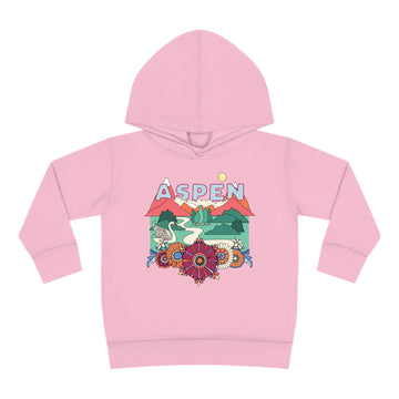 Aspen, Colorado Toddler Hoodie - Boho Mountain Unisex Aspen Toddler Sweatshirt - 0
