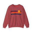Asheville, North Carolina Sweatshirt Retro Sun Unisex - Asheville Vintage Inspired Warm Pullover Jumper-6