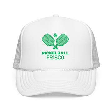 Buy white Frisco, Texas Pickleball Trucker Hat - Foam Frisco Cap