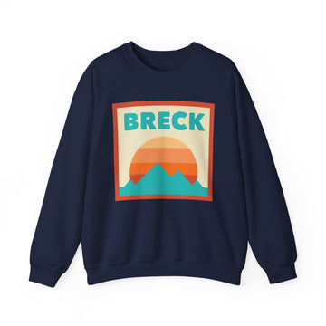 Buy navy Retro Breckenridge, Colorado Sweatshirt, Mountain Sun Design, Unisex Crewneck, Gift for Outdoorsy Friends, Vintage Jumper