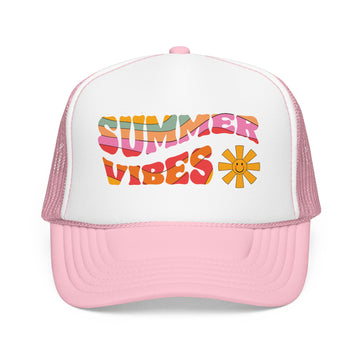 Buy light-pink-white Summer Vibes Trucker Hat Boho