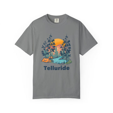 Buy grey Telluride, Colorado Graphic Tee, Comfort Colors Retro Unisex Telluride T shirt
