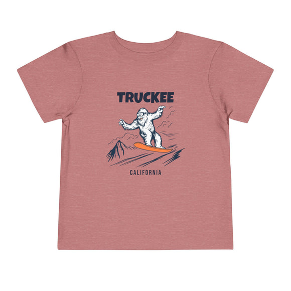 Truckee, California Yeti Snowboard Toddler Tee
