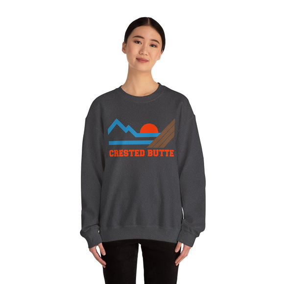 Crested Butte, Colorado Sweatshirt - Mountain Crested Butte Crewneck Sweatshirt
