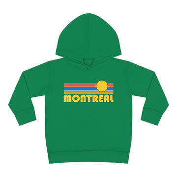 Buy kelly Montreal, Canada Toddler Hoodie - Retro Sunrise Unisex Montreal Toddler Sweatshirt