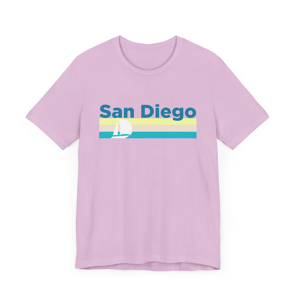 San Diego, California T Shirt - Sailboat Graphic Tee