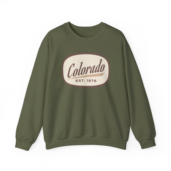 Colorado Sweatshirt - Unisex Retro Colorado Crewneck Sweatshirt