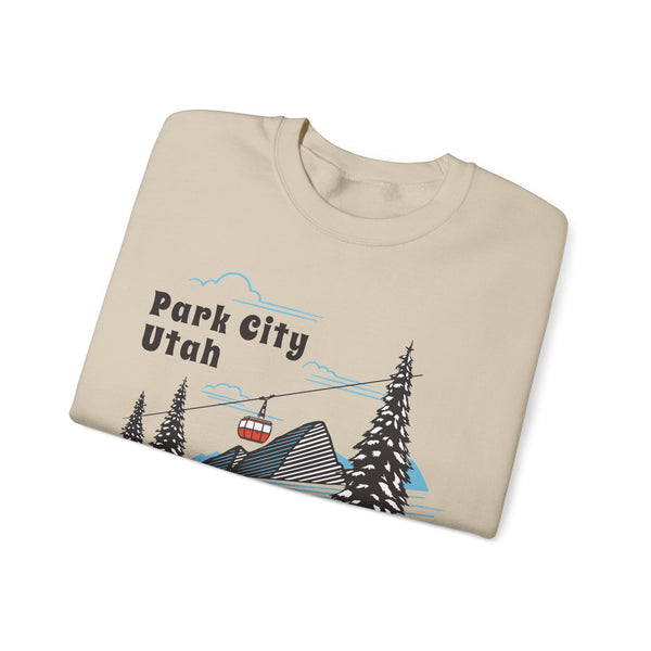Park City, Utah Sweatshirt - Unisex Retro Ski Mountain Gondola Park City Sweatshirt