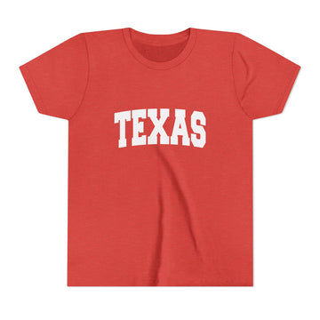 Buy heather-red Texas Youth Graphic Tee - Kids T Shirt